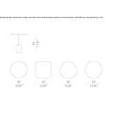 Hexagonal garden table Cazaubon