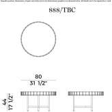 Round coffee table Faverges