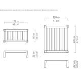 Rectangular coffee table Tecoman