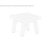 Low wooden garden table Hieflau