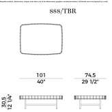 Rectangular coffee table Faverges