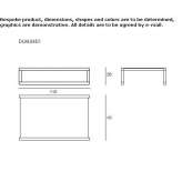 Rectangular garden table made of wood and glass Vimmerby