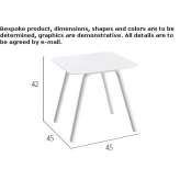 Square garden table Varsta