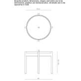 Round side table with tray Hooker