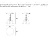 Round side table Chiuro