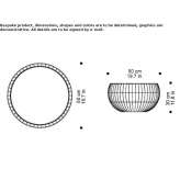 Low round coffee table made of steel Ardesen