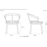 Garden chair with armrests Uthlede