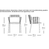 Garden chair with armrests Roermond