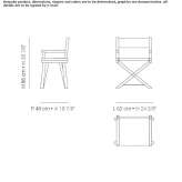 Batyline® foldable garden chair with armrests Kumari