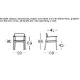 Teak garden chair with stackable armrests Breese