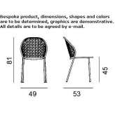 Garden chair made of stainless steel Proceno