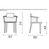 Stackable aluminum garden chair Pipirig