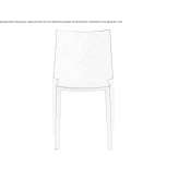 Stackable polypropylene chair Bismark