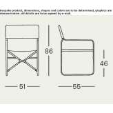 Folding chair Rosepine