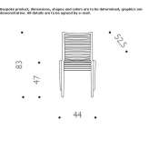 Stackable polypropylene chair Ortrand