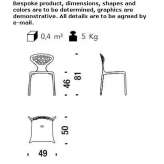 Stackable polypropylene chair Montesa