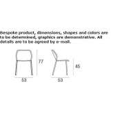 Stackable steel garden chair Sotuta