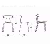 Garden chair made of polypropylene, stackable Domont