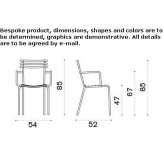 Stackable iron garden chair Kurepalu