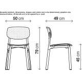 Stackable polypropylene chair Senglea