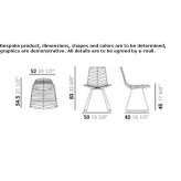 Steel garden chair Fauglia