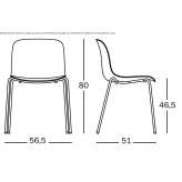 Stackable polycarbonate chair Nitro