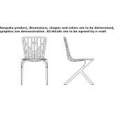 Aluminum chair on supports Arielli