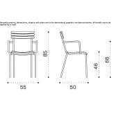 A stackable teak garden chair Modlnica