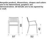 Stackable steel garden chair Ocelota