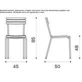 A stackable teak garden chair Modlnica