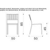 Stackable steel garden chair Ocelota