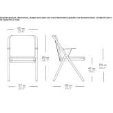 Garden chair with armrests Gabiano