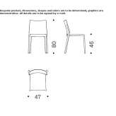 Stackable polyethylene chair Liegi