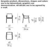 Teak garden chair with armrests Guereins