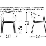 Upholstered garden armchair with armrests Roztoky