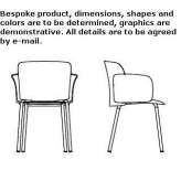 Polypropylene garden chair with armrests Warrimoo