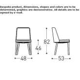 Garden chair made of powder-coated aluminum Ponca