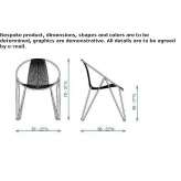 Steel garden chair with armrests Jesberg