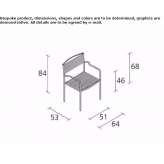 Garden chair with armrests Ozzero