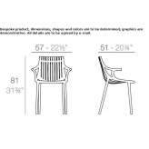 Garden chair with armrests Cemilbey