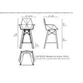 Polypropylene garden chair with armrests Fiesse