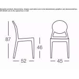 Stackable polycarbonate chair Winnipeg