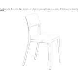 Stackable polypropylene chair Tilff