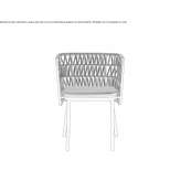 Rope chair with integrated cushion Maguri