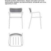 Stackable metal garden chair Kozakli