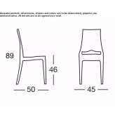 Stackable polycarbonate chair Wiecbork