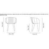 Garden chair made of galvanized steel, stackable Huachos