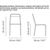 Stackable garden chair Barranca