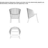 Rope garden chair with armrests Bussang