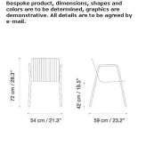 Garden chair with armrests Waganiec